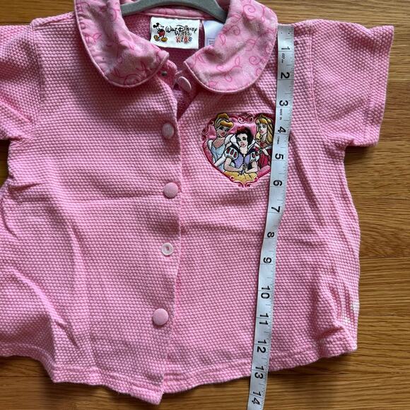 Walt Disney World Kids Vintage 90s Pink Pajama Top Princesses 3T - READ DESC. - Picture 6 of 7